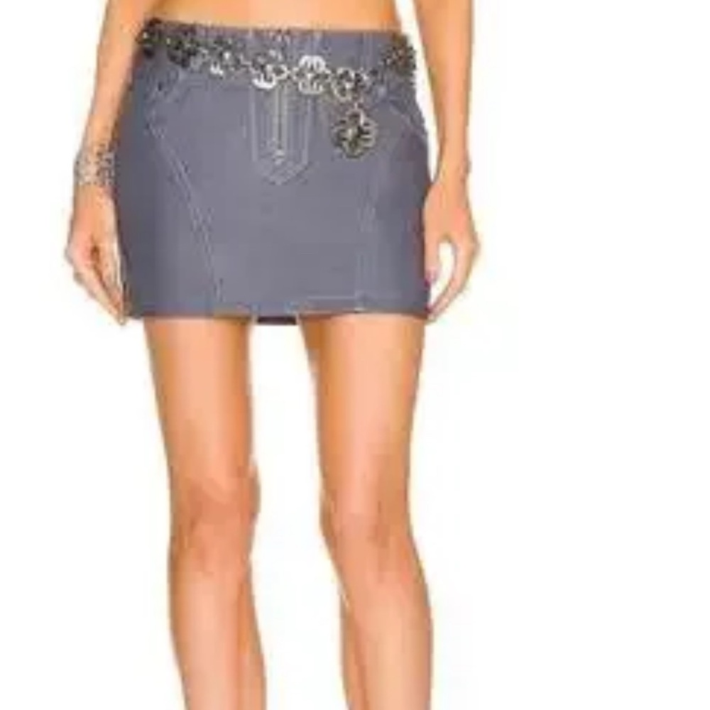 Dundee revolve vegan leather skirt